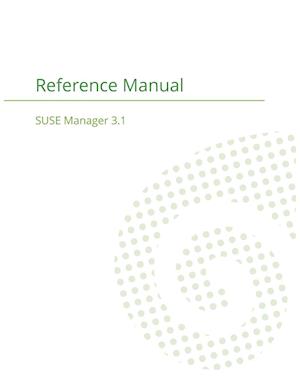 SUSE Manager 3.1