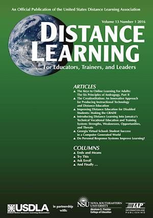 Distance Learning Volume 13 Issue 1 2016