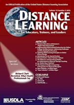 Distance Learning Volume 13 Issue 3 2016 