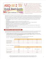 Asq(r) Se-2 Quick Start Guide in French