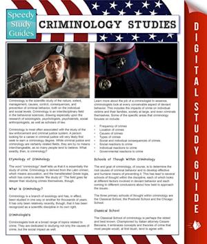 Criminology Studies (Speedy Study Guides)