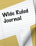 Wide Ruled Journal