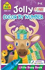 School Zone Jolly Color by Number Tablet Workbook