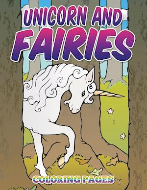 Unicorn and Fairies Coloring Pages