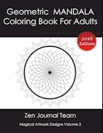 Geometric Mandala Coloring Book for Adults