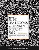 El-Hi Textbooks & Serials in Print - 2 Volume Set, 2017