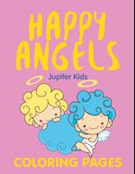 Happy Angels (Coloring Pages)