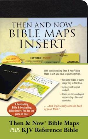 Then & Now Bible Maps Insert and KJV Bible Bundle