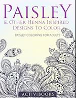 Paisley & Other Henna Inspired Designs to Color