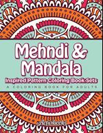 Mehndi & Mandala Inspired Pattern Coloring Book Sets