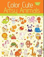 Color Cute and Artsy Animals Coloring Book