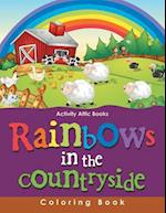 Rainbows in the Countryside Coloring Book