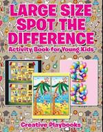Large Size Spot the Difference Activity Book for Young Kids
