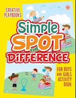 Simple Spot the Difference for Boys and Girls Activity Book