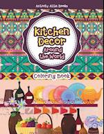 Kitchen Decor Around the World Coloring Book