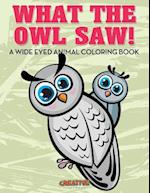 What the Owl Saw! a Wide Eyed Animal Coloring Book