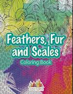 Feathers, Fur and Scales Coloring Book