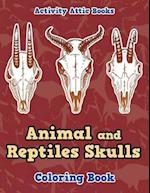 Animal and Reptiles Skulls Coloring Book