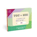 Knock Knock You + Me, I Love Us Because … Book Fill in the Love Fill-in-the-Blank Book & Gift Journal