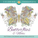 Butterflies & Moths Pattern Coloring Book for Adults