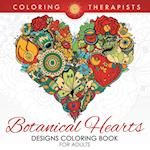 Botanical Hearts Designs Coloring Book for Adults