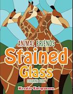 Animal Friends Stained Glass Coloring Book