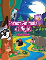 Forest Animals at Night Coloring Book