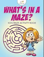 What's in a Maze? Kids Maze Activity Book