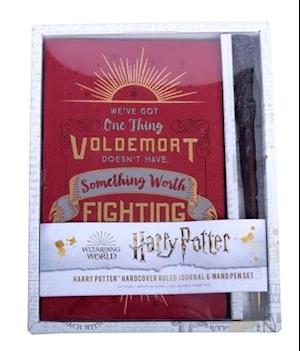 Harry Potter: Harry Potter Hardcover Ruled Journal and Wand Pen Set