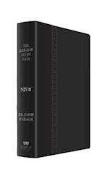 The Jeremiah Study Bible, NIV (Large Print, Black W/ Burnished Edges) Leatherluxe W/Thumb Index