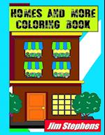 Homes and More Coloring Book