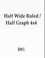 Half Wide Ruled / Half Graph 4x4