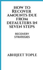HOW TO RECOVER AMOUNTS DUE FROM DEFAULTERS IN SEVEN STEPS