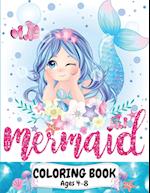 Mermaid Coloring Book Ages 4-8