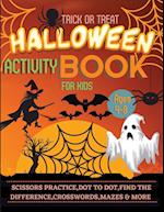 Halloween Activity Book for Kids Ages 4-8