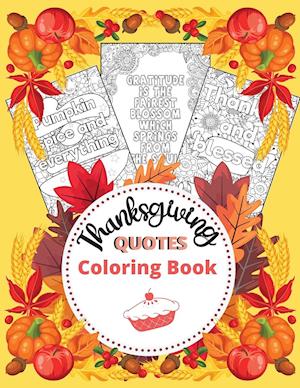 Thanksgiving Quotes Coloring Book