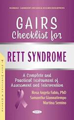 GAIRS Checklist For Rett Syndrome