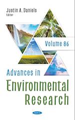 Advances in Environmental Research. Volume 86