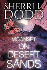 Moonset on Desert Sands