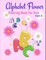 Alphabet Flower Coloring Book