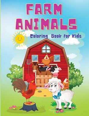 Farm Animals Coloring Book for Kids