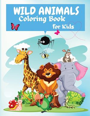 Wild Animals Coloring Book For Kids