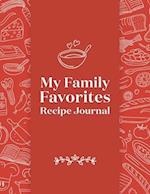 My Family Favorites Recipe Journal