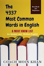 The 4337  Most Common Words in  English