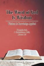 The Word of God Is Wisdom