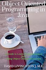 Object Oriented Programming in Java