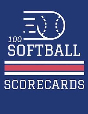 100 Softball Scorecards