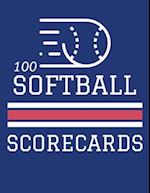 100 Softball Scorecards