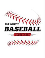 100 Youth Baseball Scorecards