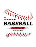 50 High School Baseball Scorecards With Lineup Cards